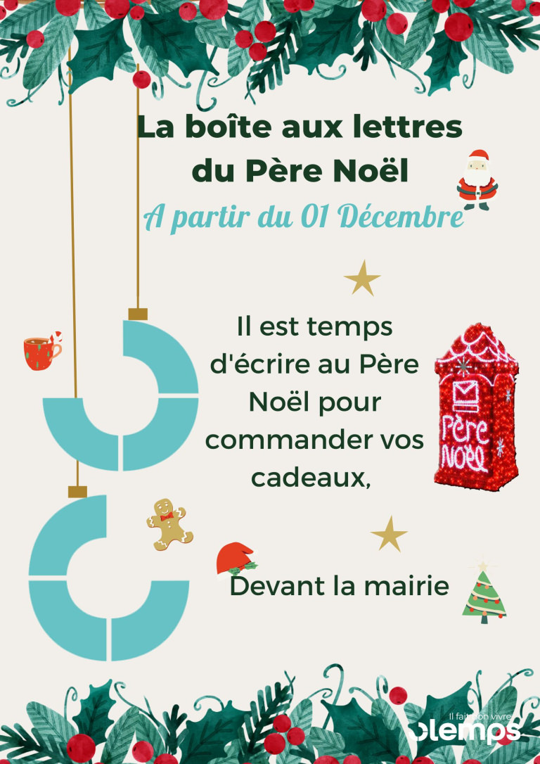 LA BOITE AUX LETTRES DU PERE NOEL ARRIVE A POULX ! - Mairie de Poulx :  Mairie de Poulx